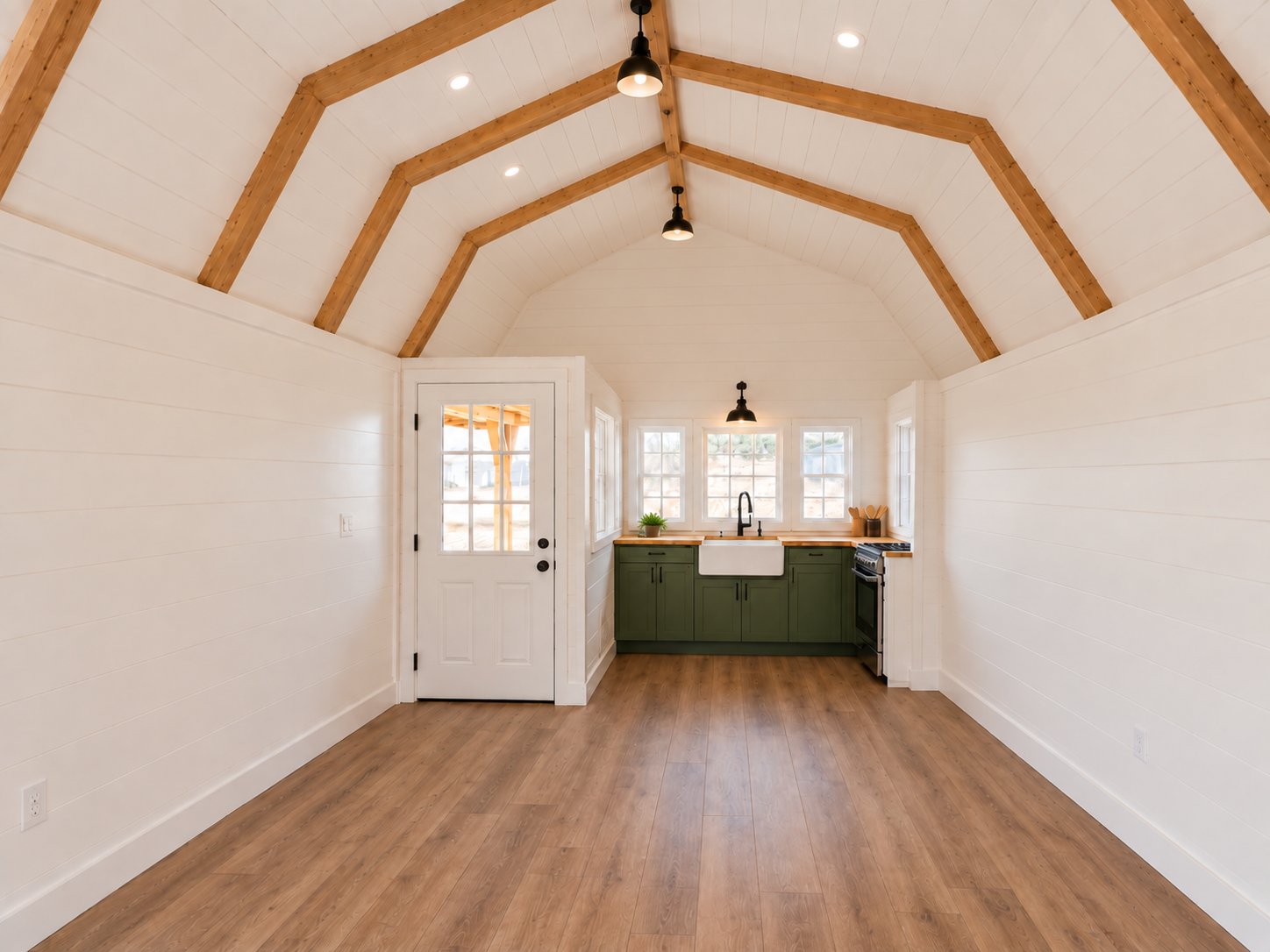 Real finished kitchen with LVP flooring, no loft